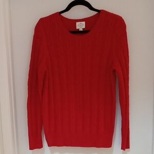 St. John's Bay Red Long Sleeved Sweater Size Large